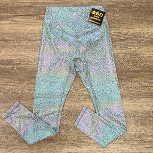 NWT Classic Leggings- Green Iridescent Leopard